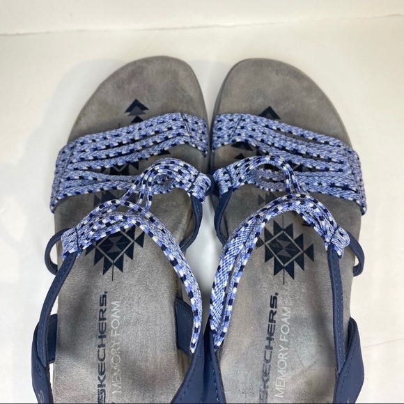 Skechers Womens Reggae Slim Strap Sandals - Picture 5 of 7